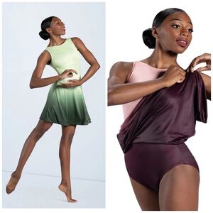 Balera | Transformation Leotard Dress Dance Costume Ombre Green Yellow, SA